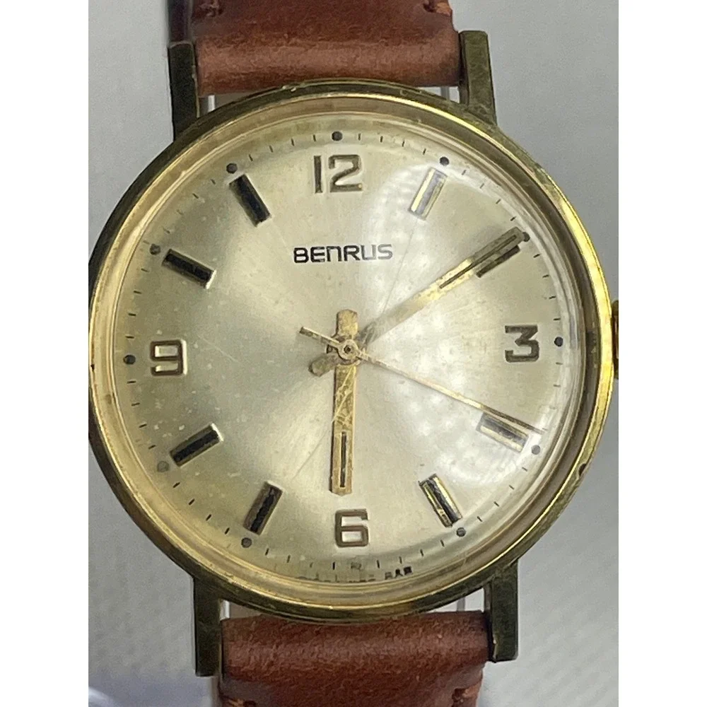 Vintage Benrus Series #3061 Mechanical Watch 20 Micron Gold Plated Shock Absorb